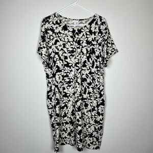 Black & Cream Floral Women’s Dress